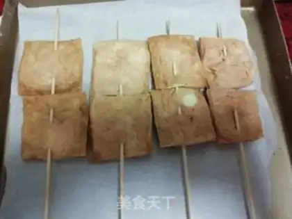 Make Garlic tofu step 1