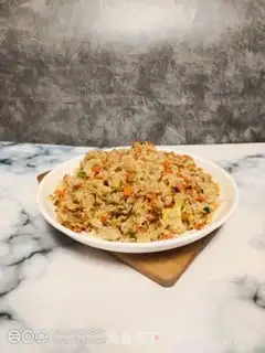 Make Carrot egg fried rice step 7