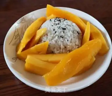 Make Coconut mango rice step 7
