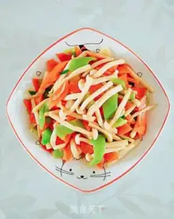 Make ♪ White jade peppers with carrots ♪ step 5