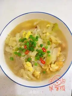 Make Egg fan cabbage step 8