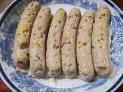Make Corn carrot ham sausage step 6