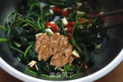 Make Soy sauce spinach step 4