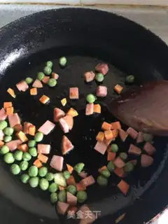 Make Pineapple ham and rice step 4