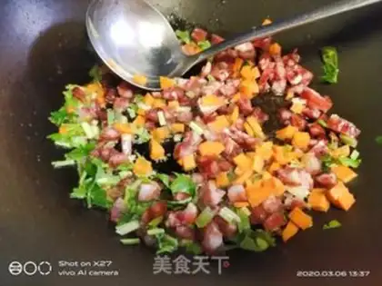 Make Sausage, celery, carrot, rice step 2