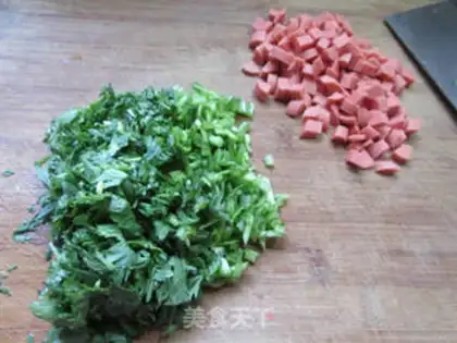 Make Ham intestinal pasta step 1