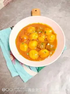 Make Spicy curry balls step 13