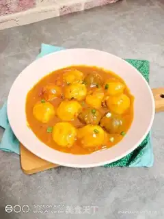 Make Spicy curry balls step 15