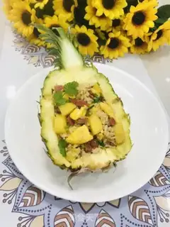 Make Pineapple rice step 11