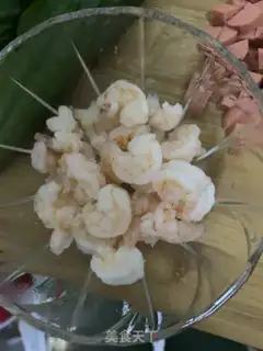 Make Shrimp ham and egg fried rice step 4
