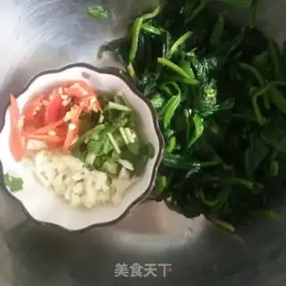 Make A spinach fan step 0