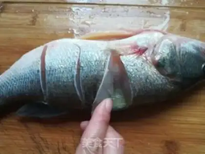 Make Fresh steamed bass step 2
