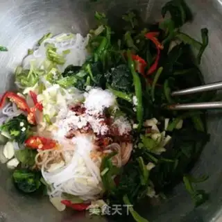 Make A spinach fan step 3