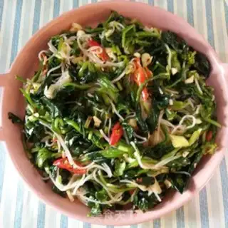 Make A spinach fan step 4