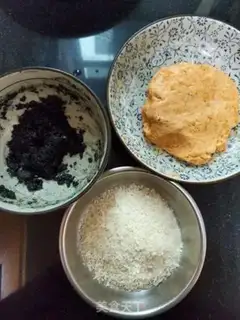Make Black sesame tacos step 2