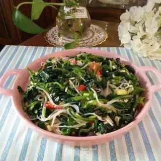 Make A spinach fan step 5