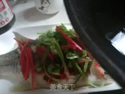 Make Fresh steamed bass step 8