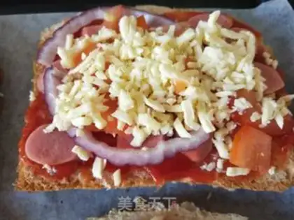 Make Bread pizza step 4