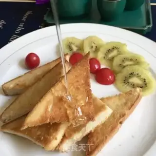 Make Honey-coated toast step 9