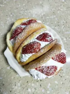 Make Strawberry rolls step 19