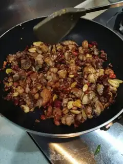 Make Little spicy dry chicken step 6