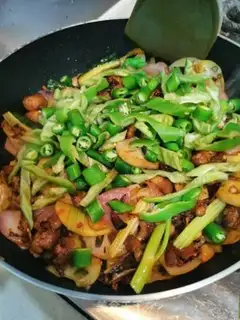 Make Little spicy dry chicken step 9
