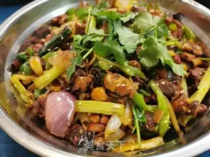 Make Little spicy dry chicken step 10