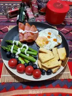Make Toast omelet salad step 8