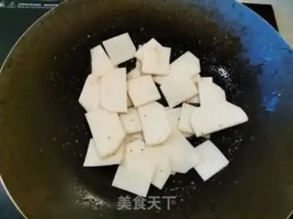 Make Chicken soup tofu step 1