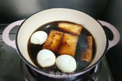 Make Chicken soup tofu step 4