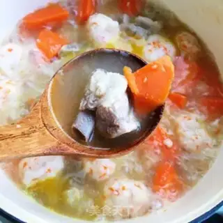 Make Fishball pelvis carrot soup step 7