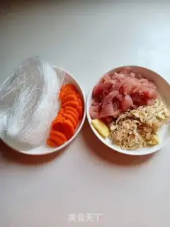 Make Skinny meat soup for shrimp skin fans step 0