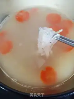 Make Skinny meat soup for shrimp skin fans step 5