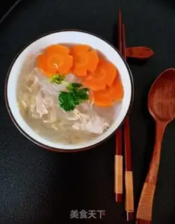 Make Skinny meat soup for shrimp skin fans step 6