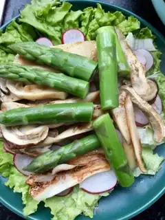 Make Puffed meat salad step 13