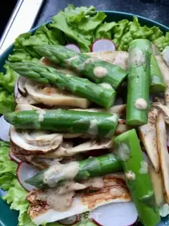 Make Puffed meat salad step 15