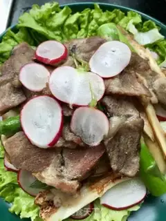 Make Puffed meat salad step 16