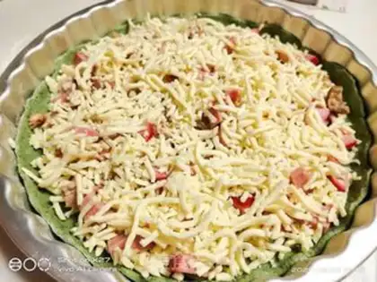 Make Squirty chicken pizza step 12