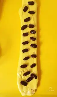 Make Pumpkin red bean toast step 12