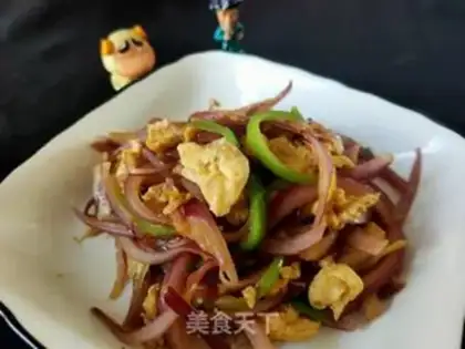Make Pepper fried egg onions step 10