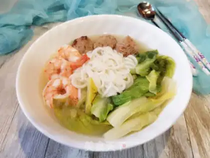 Make Chickenball shrimp powder step 9