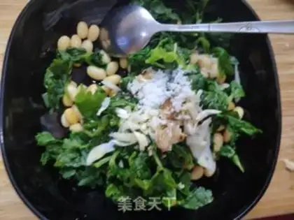 Make Celery leaves with soybeans step 5