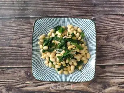 Make Celery leaves with soybeans step 6