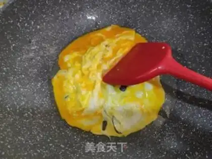 Make Fish tofu and fried eggs step 3