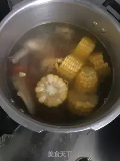 Make Carrot corn, ginger and chicken soup step 7