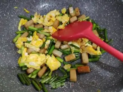 Make Fish tofu and fried eggs step 5