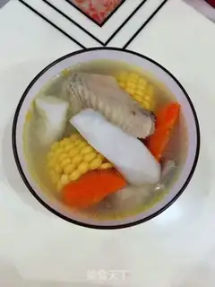 Make Carrot corn, ginger and chicken soup step 10