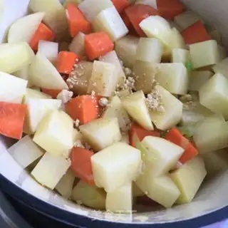 Make Curry potatoes for shrimp step 7