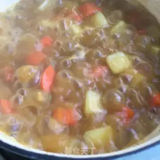 Make Curry potatoes for shrimp step 9