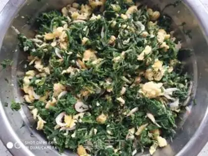 Make The veggie dumplings step 3